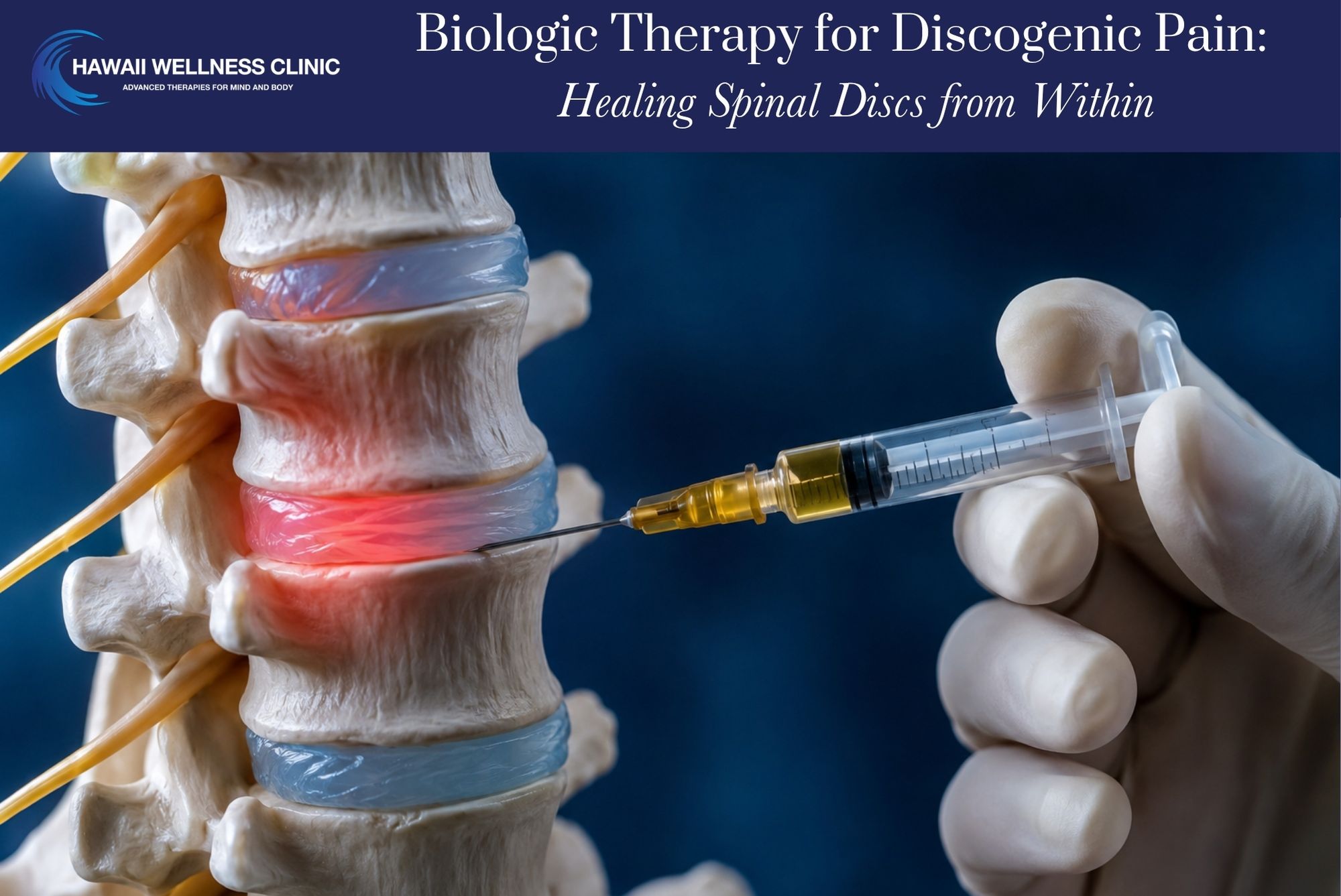 Biologic Therapy for Discogenic Pain: Healing Spinal Discs from Within
